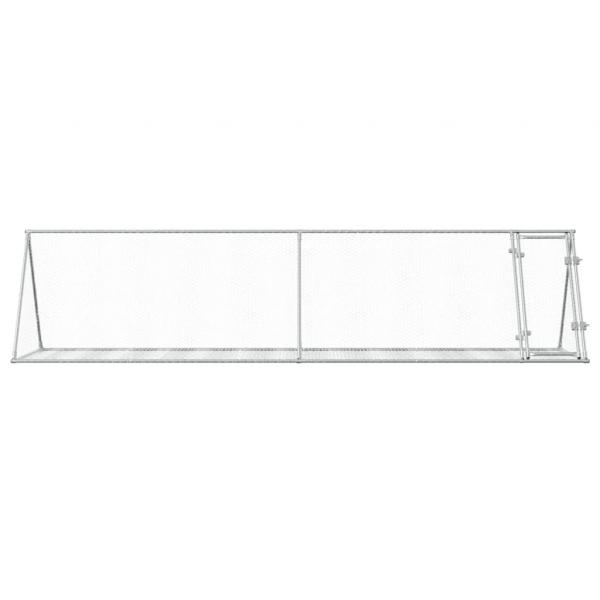 Kaninchenkäfig Silbern 400x105x91 cm Verzinkter Stahl