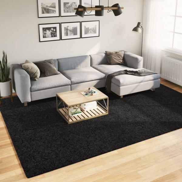 ARDEBO.de - Teppich OVIEDO Kurzflor Schwarz 240x340 cm