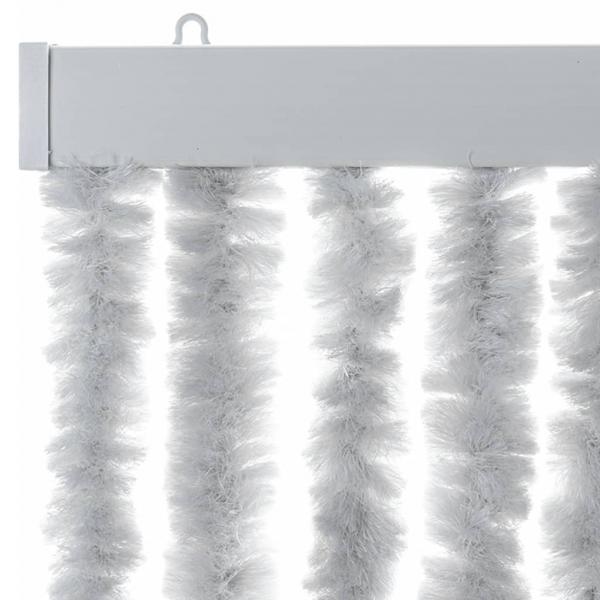 Fliegenvorhang Grau 90x200 cm Chenille