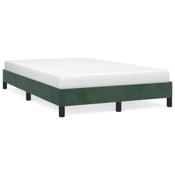 ARDEBO.de - Bettgestell Dunkelgrün 120x190 cm Samt