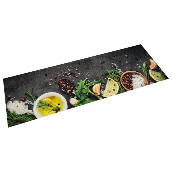ARDEBO.de - Küchenteppich Waschbar Gewürze 60x180 cm Samt