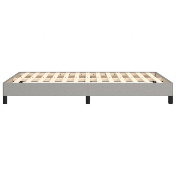 Bettgestell Hellgrau 120x190 cm Stoff