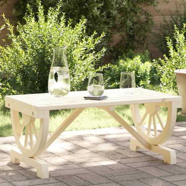 ARDEBO.de - Garten-Couchtisch 90x50x40 cm Massivholz Tanne