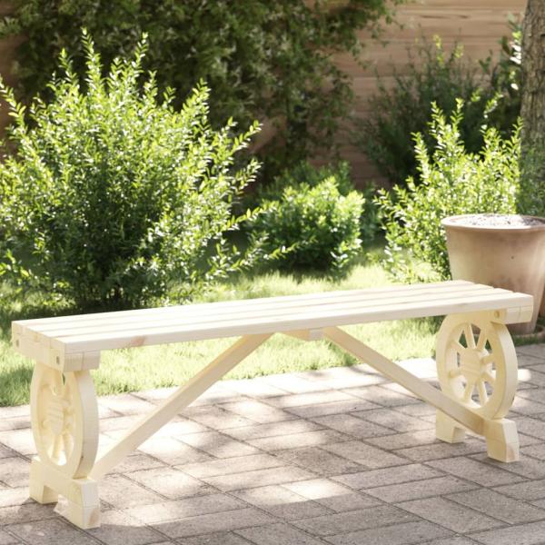 ARDEBO.de - Gartenbank 115 cm Massivholz Tanne