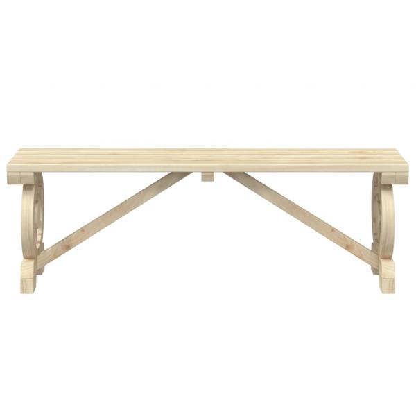 Gartenbank 115 cm Massivholz Tanne