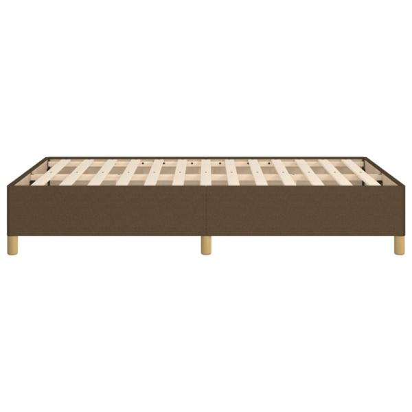 Bettgestell Dunkelbraun 120x190 cm Stoff
