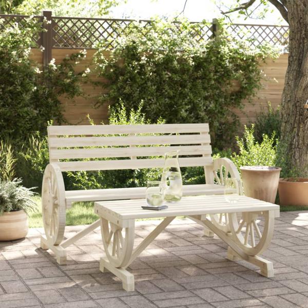 ARDEBO.de - 2-tlg. Garten-Lounge-Set Massivholz Tanne