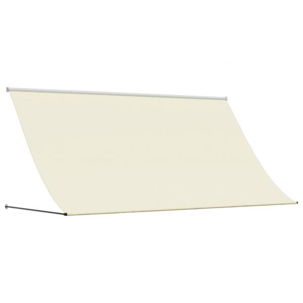 Markise Einziehbar Creme 300x150 cm Stoff und Stahl