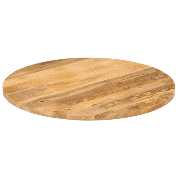 Tischplatte Ø 90x3,8 cm Rund Massivholz Mango