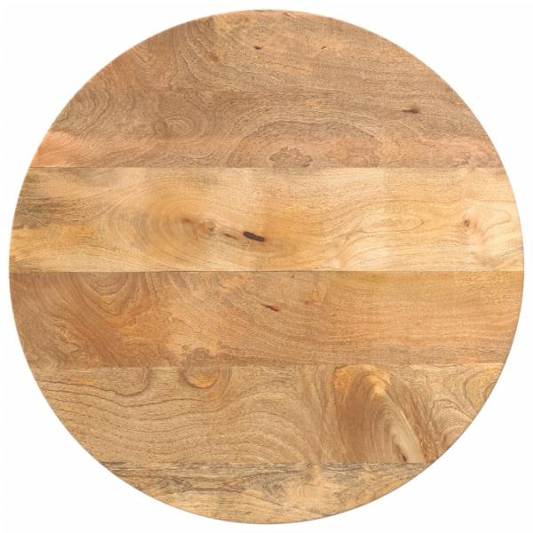 ARDEBO.de - Tischplatte Ø 50x2,5 cm Rund Massivholz Mango