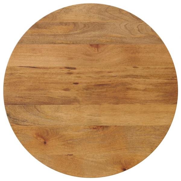 ARDEBO.de - Tischplatte Ø 70x2,5 cm Rund Massivholz Mango