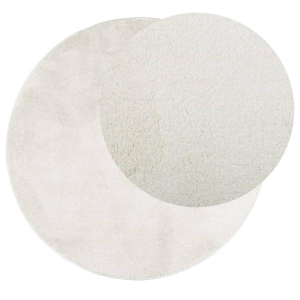 Teppich OVIEDO Kurzflor Creme Ø 160 cm