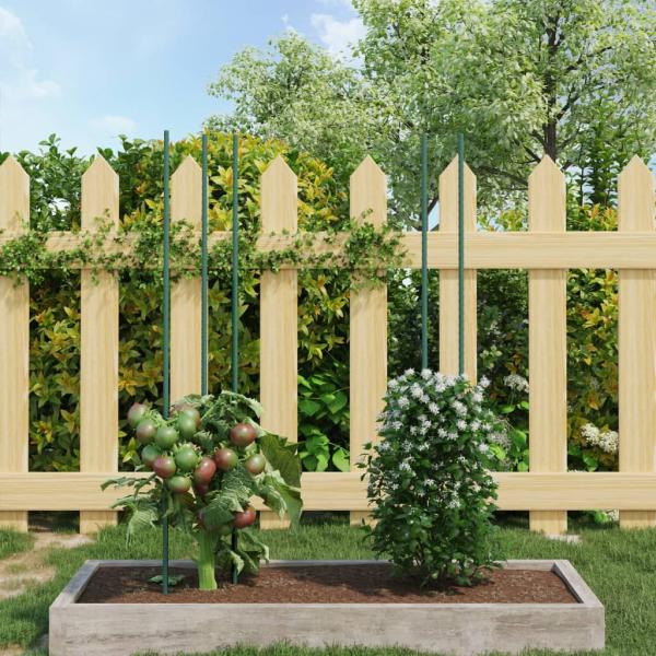 ARDEBO.de - Pflanzenstützen 30 Stk. Grün 150 cm Stahl