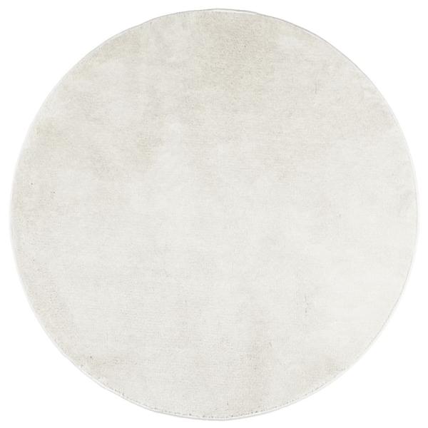 Teppich OVIEDO Kurzflor Creme Ø 200 cm