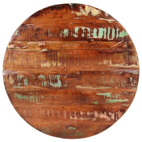 ARDEBO.de - Tischplatte Ø 70x3,8 cm Rund Altholz Massiv