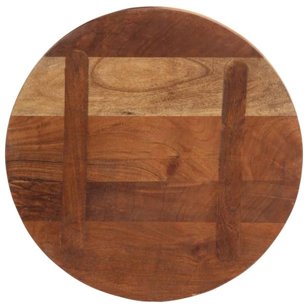 Tischplatte Ø 50x3,8 cm Rund Altholz Massiv