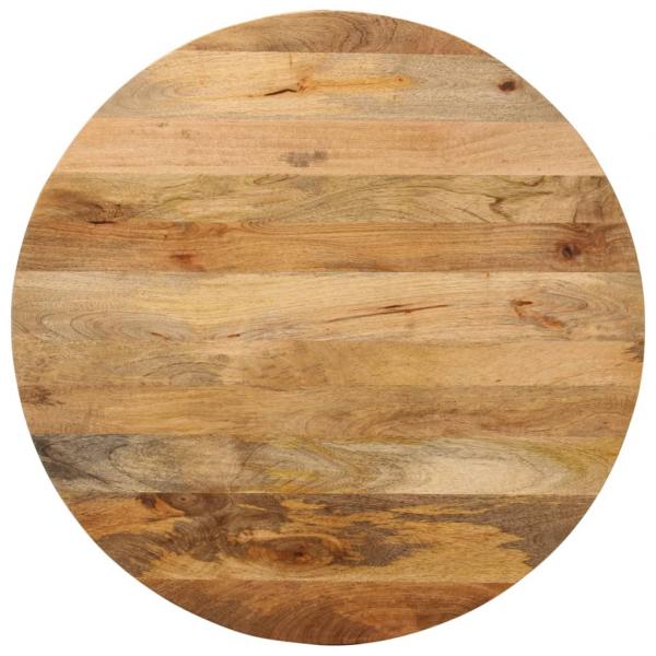 ARDEBO.de - Tischplatte Ø 90x2,5 cm Rund Massivholz Mango