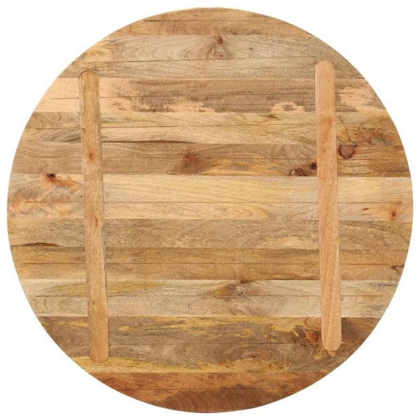 Tischplatte Ø 90x2,5 cm Rund Massivholz Mango