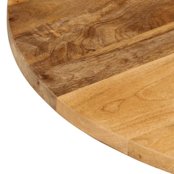 Tischplatte Ø 90x2,5 cm Rund Massivholz Mango