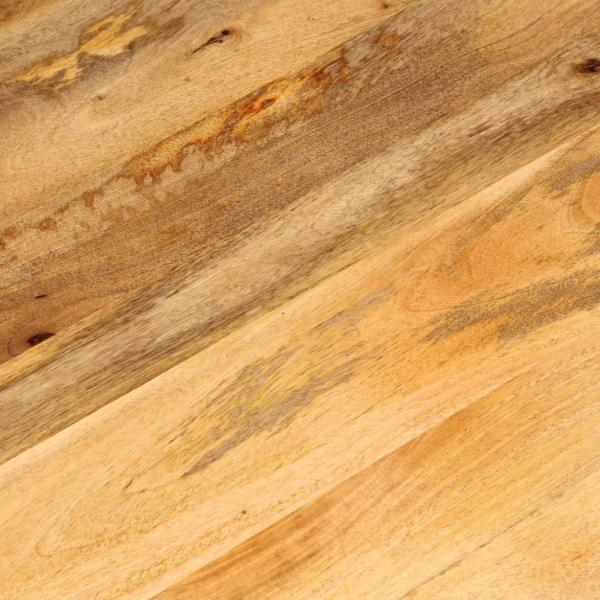 Tischplatte Ø 90x2,5 cm Rund Massivholz Mango