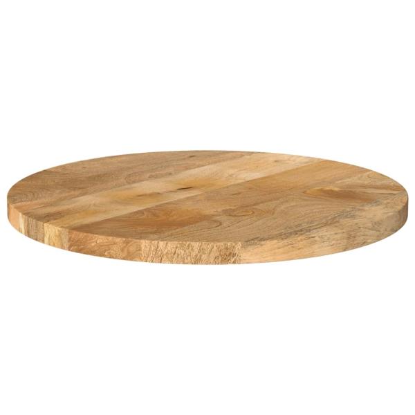 Tischplatte Ø 50x3,8 cm Rund Massivholz Mango