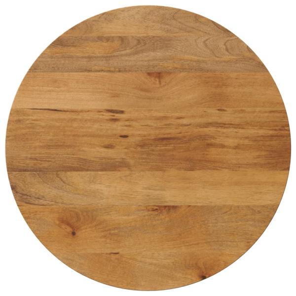 ARDEBO.de - Tischplatte Ø 90x2,5 cm Rund Massivholz Mango