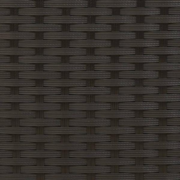 Sonnenliege mit Kissen Schwarz Poly Rattan