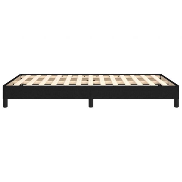 Bettgestell Schwarz 120x190 cm Stoff