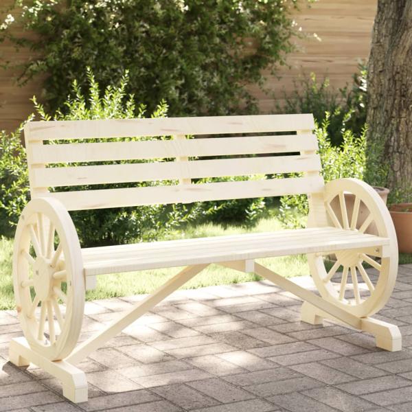 ARDEBO.de - Gartenbank 2-Sitzer Massivholz Tanne