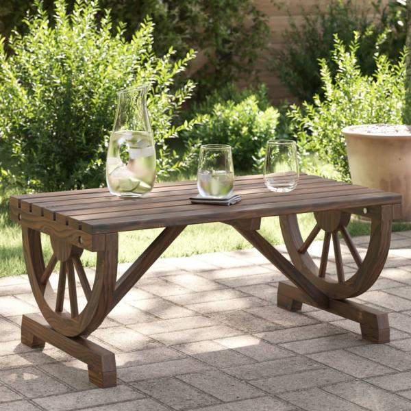 ARDEBO.de - Garten-Couchtisch 90x50x40 cm Massivholz Tanne