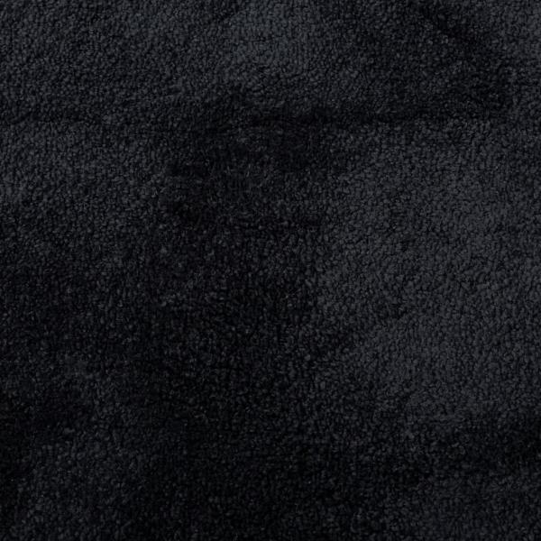 Teppich OVIEDO Kurzflor Schwarz 120x120 cm