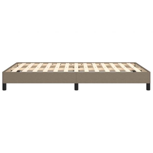 Bettgestell Taupe 120x190 cm Stoff