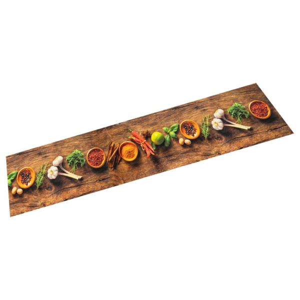 ARDEBO.de - Küchenteppich Waschbar Gewürze 60x180 cm Samt