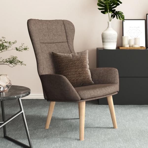 ARDEBO.de - Relaxsessel Taupe Stoff