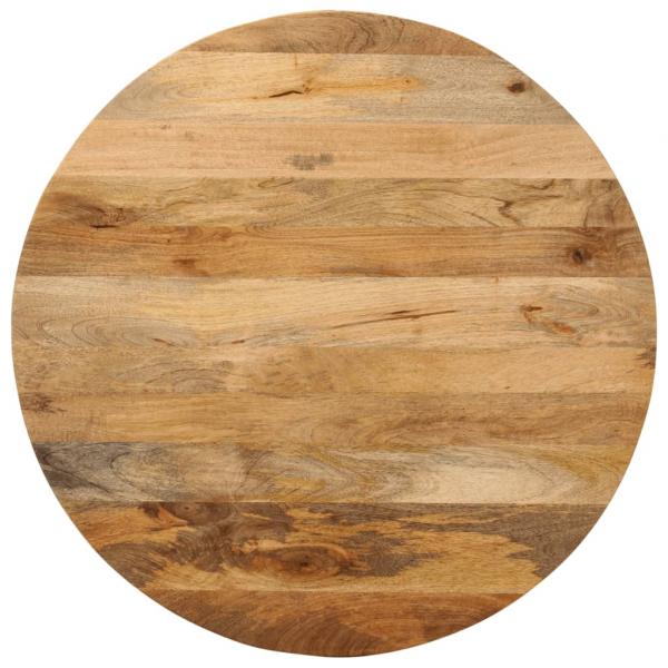 ARDEBO.de - Tischplatte Ø 70x2,5 cm Rund Massivholz Mango