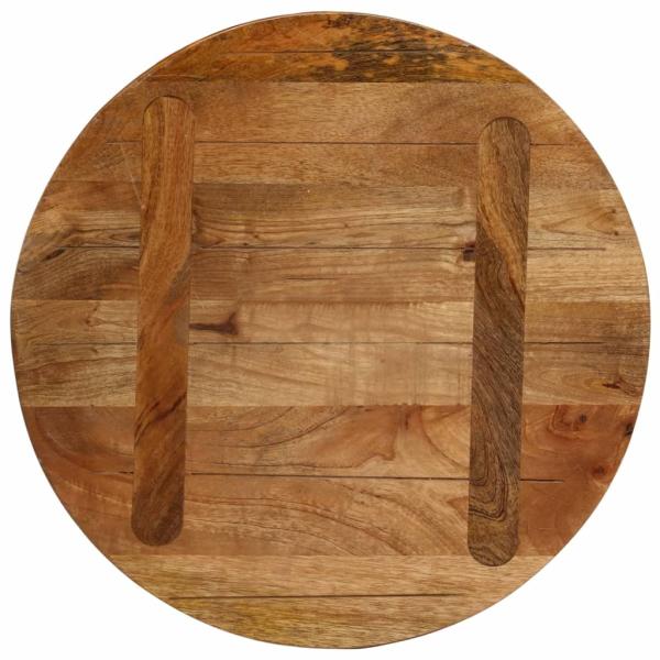 Tischplatte Ø 40x2,5 cm Rund Massivholz Mango