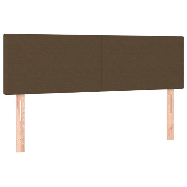 Boxspringbett mit Matratze Dunkelbraun 140x190 cm Stoff