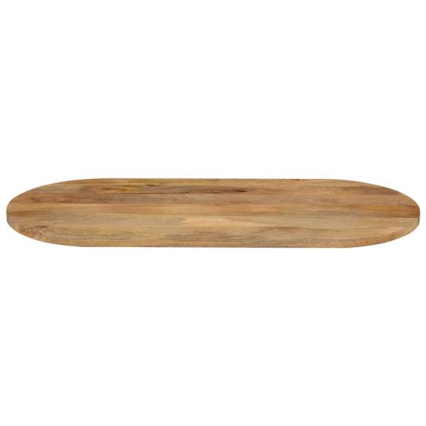 Tischplatte 120x50x3,8 cm Oval Massivholz Mango