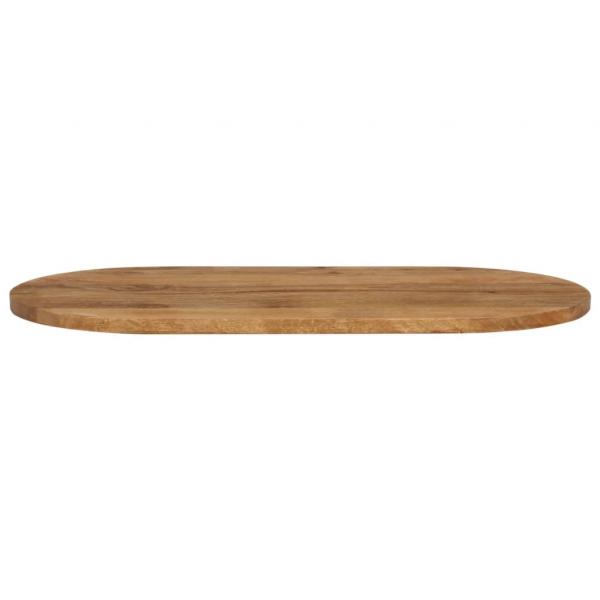 Tischplatte 100x40x2,5 cm Oval Massivholz Mango