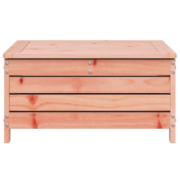 Gartenhocker mit Kissen Massivholz Douglasie