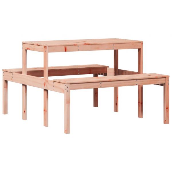 Picknicktisch 110x134x75 cm Massivholz Douglasie