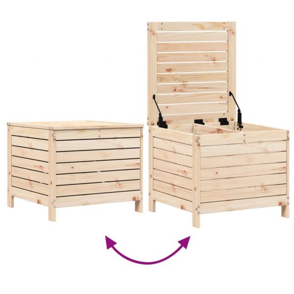 Gartenhocker 62x63,5x53,5 cm Massivholz Kiefer