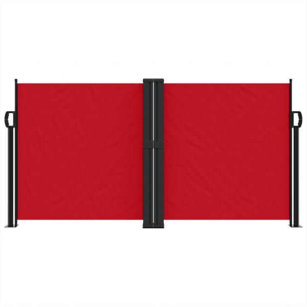 Seitenmarkise Ausziehbar Rot 120x1200 cm