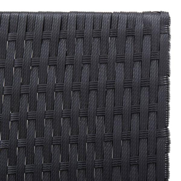 Sonnenliegen mit Auflagen 2 Stk. Poly Rattan Massivholz Akazie 
