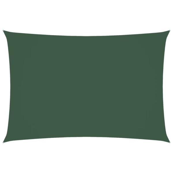 Sonnensegel Oxford-Gewebe Rechteckig 3x5 m Dunkelgrün