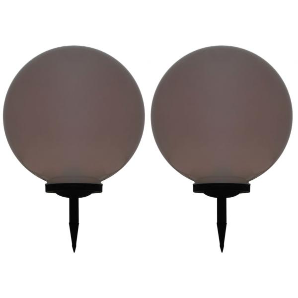 ARDEBO.de - Außen-Solarlampen 2 Stk. LED Kugel 50 cm RGB
