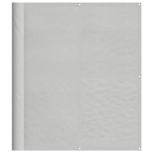 Balkon-Sichtschutz Hellgrau 120x700 cm 100 % Polyester-Oxford