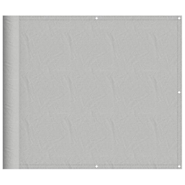 Balkon-Sichtschutz Hellgrau 90x300 cm 100 % Polyester-Oxford