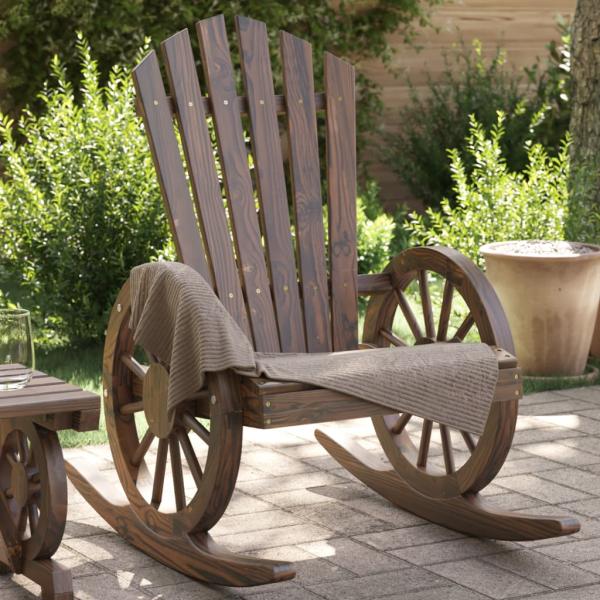 ARDEBO.de - Adirondack-Schaukelstühle 2 Stk. Massivholz Tanne