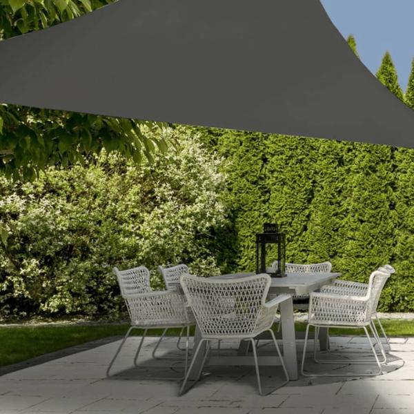 ARDEBO.de - ProGarden Sonnensegel 3,6x3,6x3,6 m Grau Dreieckig